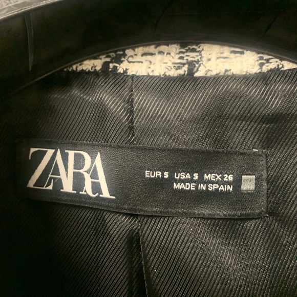Zara Double Breasted Blazer/Trench Size Small - Picture 2 of 3